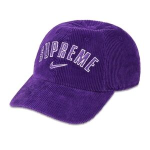 Supreme Deep Purple Corduroy Hat